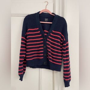 Gap Stripe Cardigan Sweater
